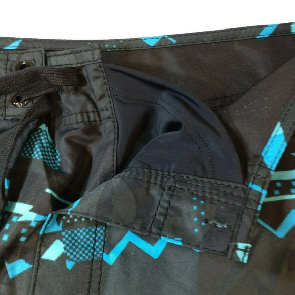Rip Curl Black Blue Board Shorts Size 32 - Picture 6 of 11